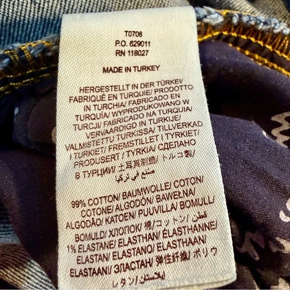 Boden ‘High-Rise Barrel Leg Jeans’ in Indigo Blue Rinse Size 8 Petite - Picture 8 of 15